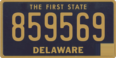 DE license plate 859569