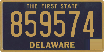 DE license plate 859574