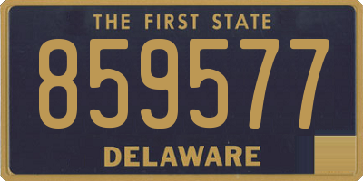 DE license plate 859577