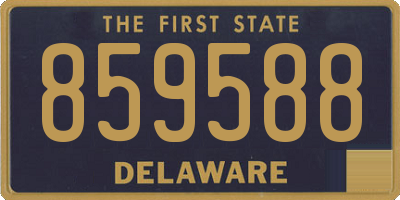 DE license plate 859588