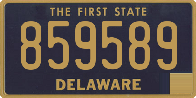 DE license plate 859589