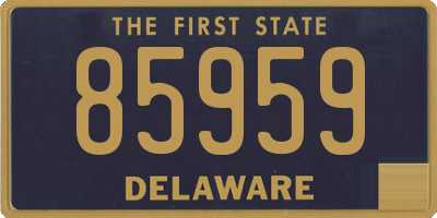 DE license plate 85959