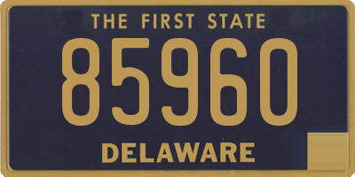 DE license plate 85960