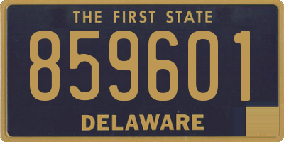 DE license plate 859601