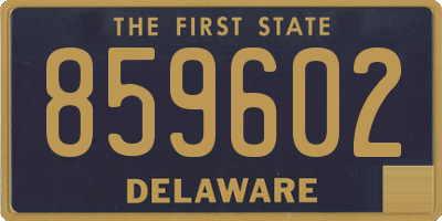 DE license plate 859602