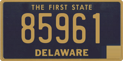 DE license plate 85961
