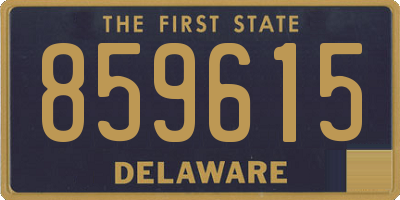 DE license plate 859615