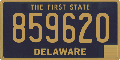 DE license plate 859620