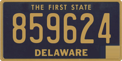 DE license plate 859624