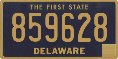 DE license plate 859628