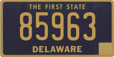 DE license plate 85963