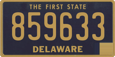 DE license plate 859633