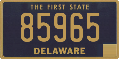 DE license plate 85965