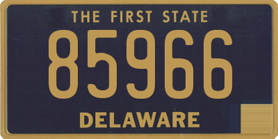 DE license plate 85966