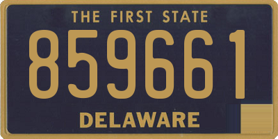 DE license plate 859661