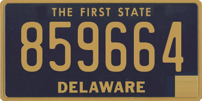 DE license plate 859664