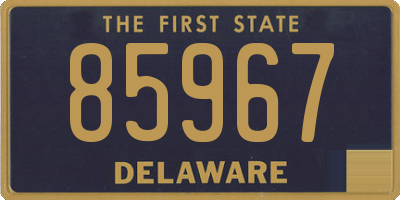 DE license plate 85967