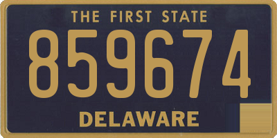 DE license plate 859674