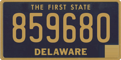 DE license plate 859680