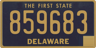 DE license plate 859683