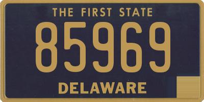 DE license plate 85969