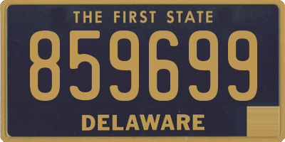 DE license plate 859699