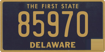 DE license plate 85970