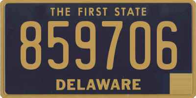 DE license plate 859706