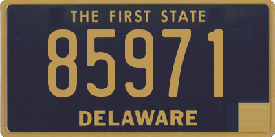 DE license plate 85971