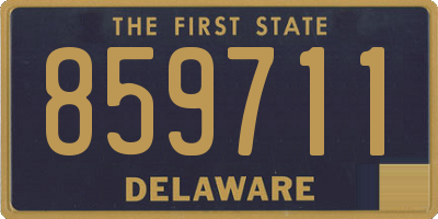 DE license plate 859711