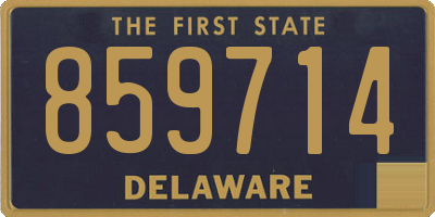 DE license plate 859714