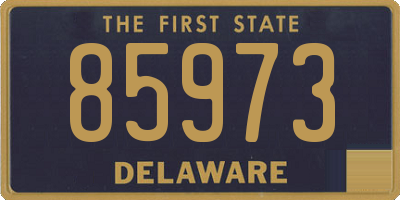 DE license plate 85973