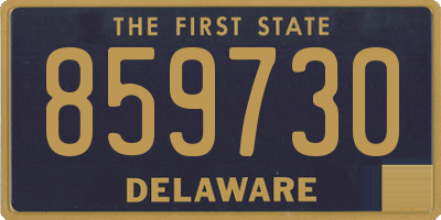 DE license plate 859730