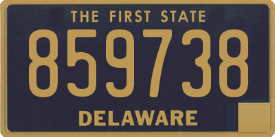 DE license plate 859738