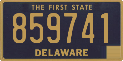 DE license plate 859741