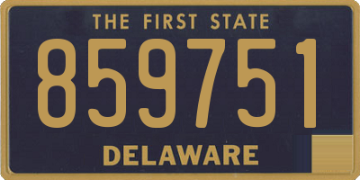 DE license plate 859751