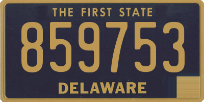 DE license plate 859753
