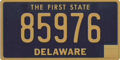 DE license plate 85976