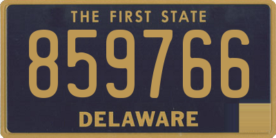 DE license plate 859766