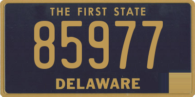 DE license plate 85977