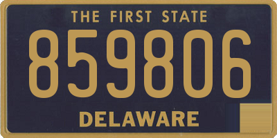 DE license plate 859806