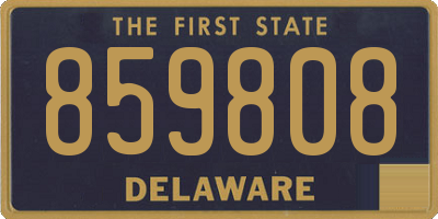 DE license plate 859808