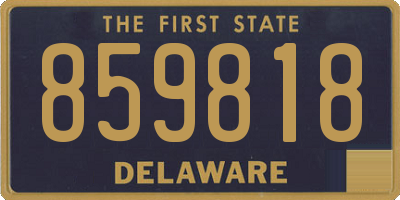 DE license plate 859818