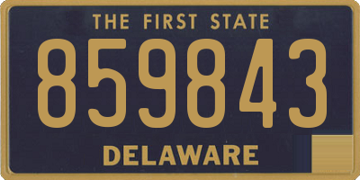 DE license plate 859843