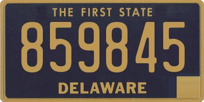 DE license plate 859845