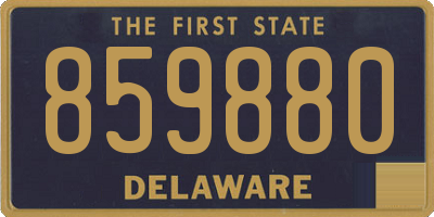 DE license plate 859880