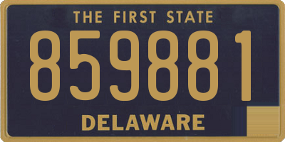 DE license plate 859881