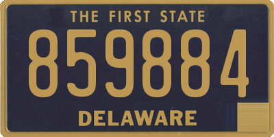 DE license plate 859884