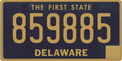 DE license plate 859885