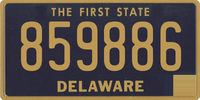 DE license plate 859886